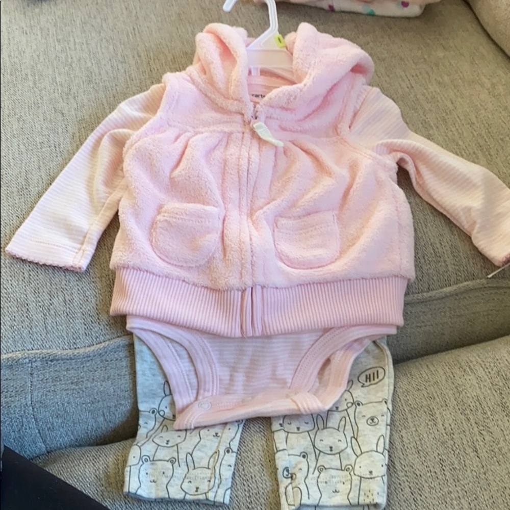 3 piece baby girl outfit